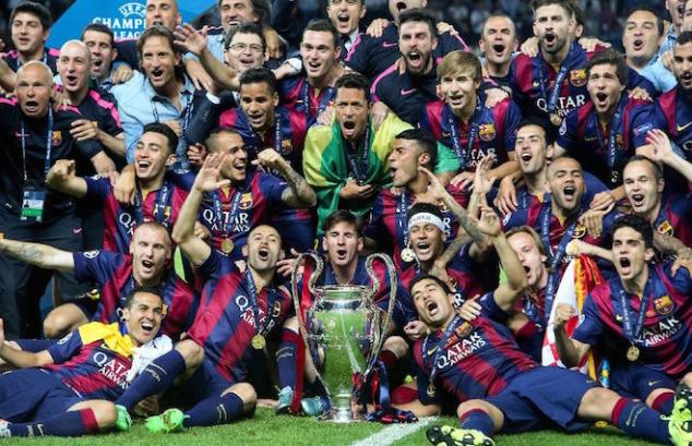 Barcelona won a second treble after beating Juventus in the Champions League.